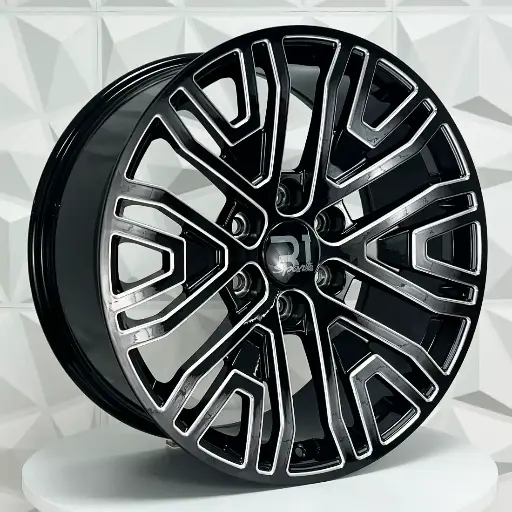 228560 RIN 22X9 6-139.7 R1 SPORT TYH71 BLACK MILLING ET28 CB78.1 6-139.7