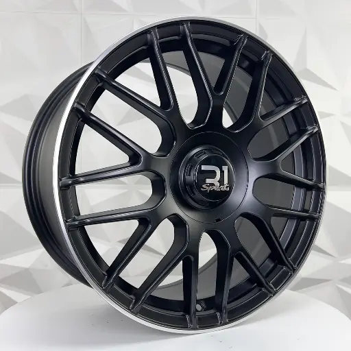 FF188638 RIN 18X8 5-112 R1 SPORT H3368F MATT BLACK + MACHINE LIP ET36 CB66.5 5-112