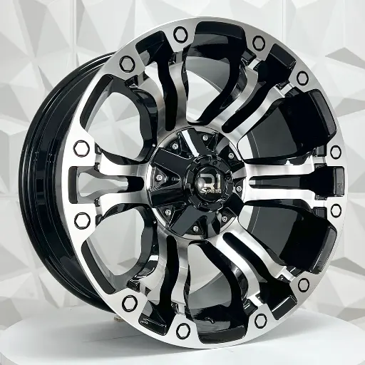 188630 RIN 18X9 6-139.7 R1 SPORT JT133 BLACK MACHINE FACE ET0 CB110 6-139.7