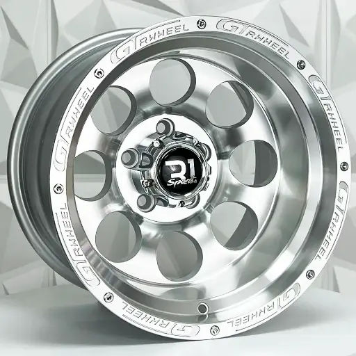 151550 RIN 15X10 5-127 R1 SPORT 8007 SILVER MACHINE FACE MI+RIVETS ET-44 CB83 5-127