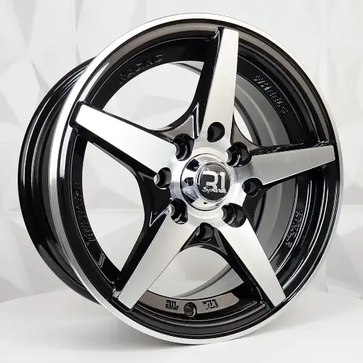133505 RIN 13X5.5 4-100/114.3 R1 SPORT 5078 BLACK MACHINE FACE ET30 CB73.1 4-100