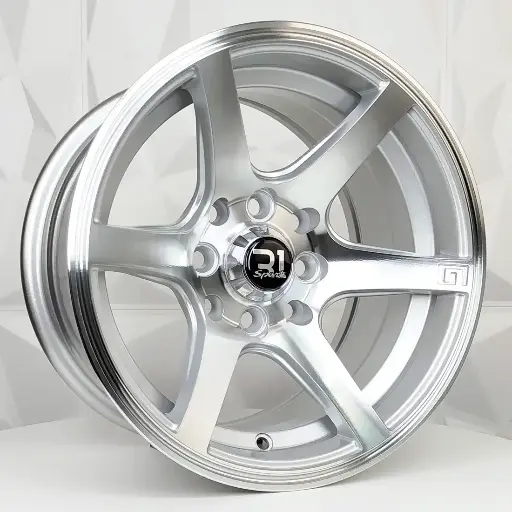 133506 RIN 13X7 4-100/114.3 R1 SPORT 6154 SILVER MACHINE FACE ET0 CB73.1 4-100