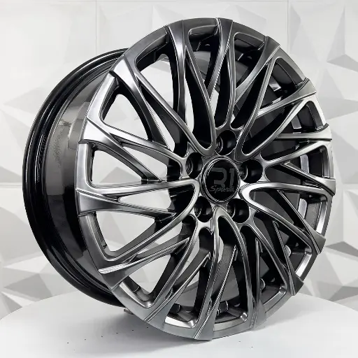 179502 RIN 17X7 5-114.3 R1 SPORT FBX048 HYPER BLACK ET43 CB60.1 5-114.3