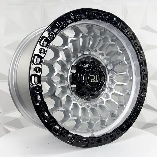 179480 RIN 17X8.5 6-139.7 R1 SPORT FBX357-7 SILVER MACHINE FACE+BLACK ET0 CB110.1 6-139.7