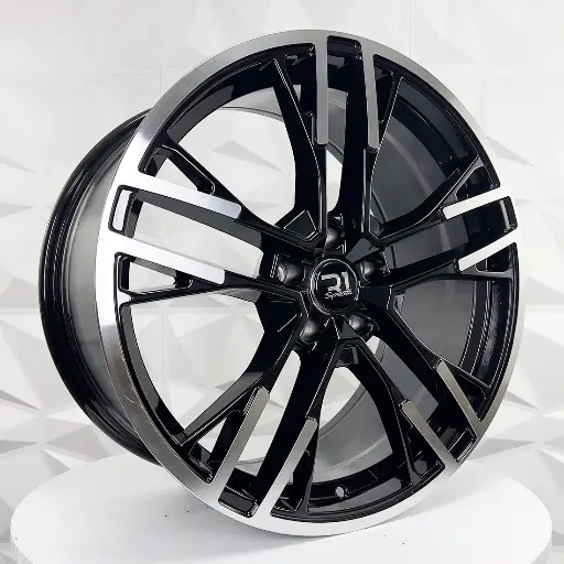 198626 RIN 19X8.5 5-112 R1 SPORT F9726 BLACK MACHINE FACE ET32 CB66.45 5-112