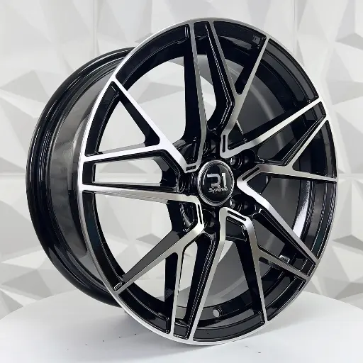 169311 RIN 16X7 5-114.3 R1 SPORT GL105 BLACK MACHINE FACE ET35 CB73.1 5-114.3