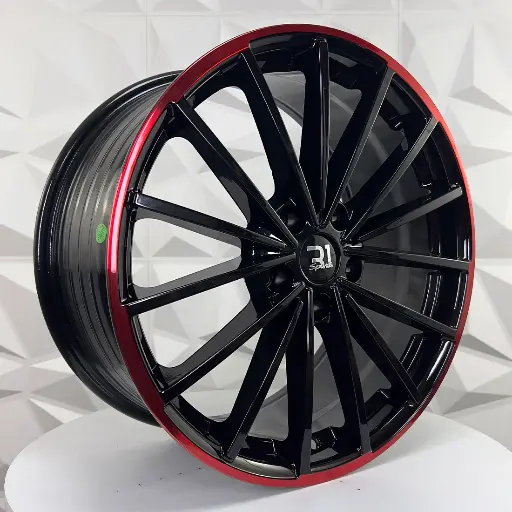 189262 RIN 18X8 5-112 R1 SPORT FBX174 BLACK+RED LIP ET45 CB57.1 5-112