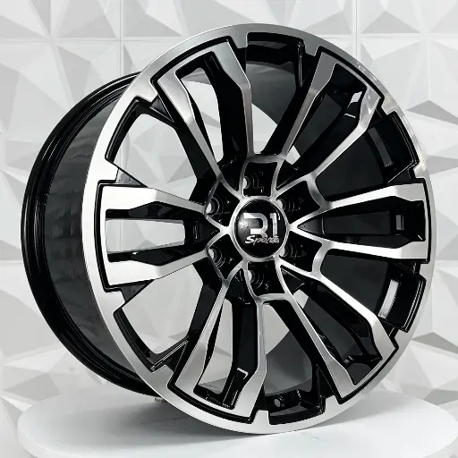 209388 RIN 20X9 6-139.7 R1 SPORT 6125/6215 MACHINE BLACK CV ET24 CB78.1 6-139.7