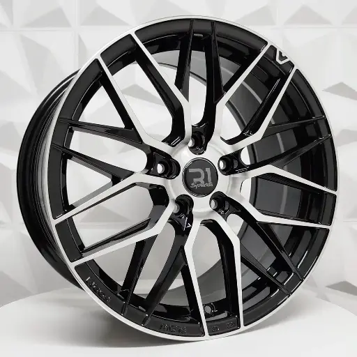 171551 RIN 17X8 5-114.3 R1 SPORT DX088 BLACK MACHINE FACE ET38 CB73.1 5-114.3