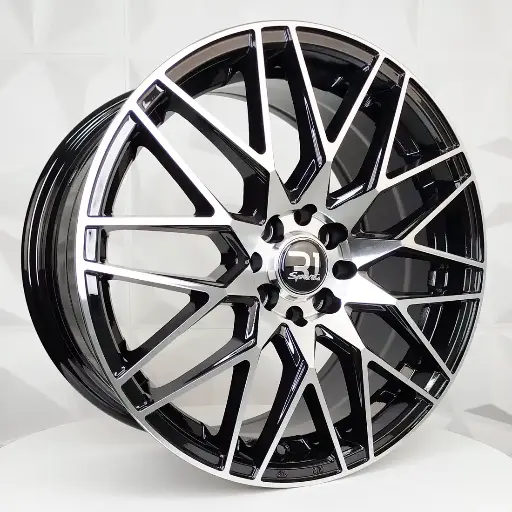 171584 RIN 17X7.5 4-100/108 R1 SPORT DX736 BLACK MACHINE FACE ET35 CB73.1 4-100