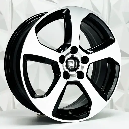 150534 RIN 15X6 5-100 R1 SPORT 5913 WV BLACK MACHINE FACE ET38 CB73.1 5-100