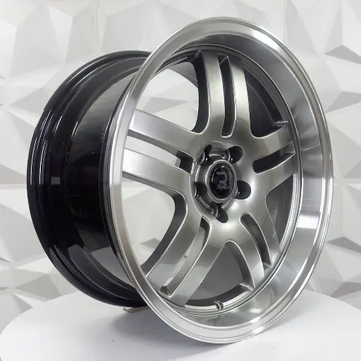 179495 RIN 17X8.5 5-100 R1 SPORT XH455 HYPER BLACK MACHINE LIP ET30 CB73.1 5-100