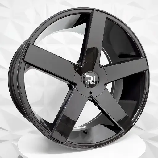 227521 RIN 22X9.5 5-120/127 R1 SPORT 5077 GLOSS BLACK ET13 CB78.1 5-127