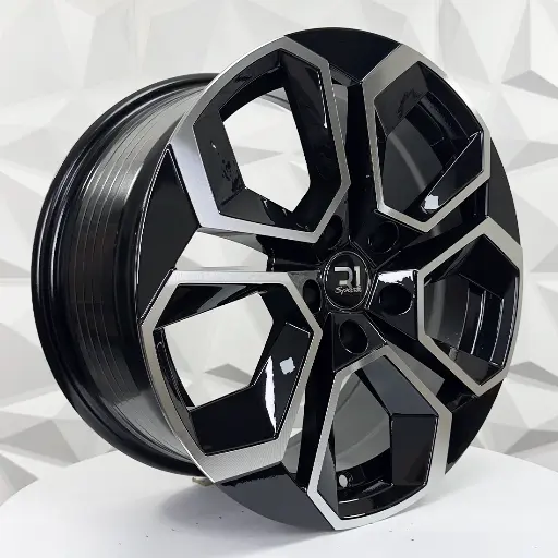 156819 RIN 15X6 5-100 R1 SPORT 2208 MACHINE BLACK ET32 CB57.1 5-100