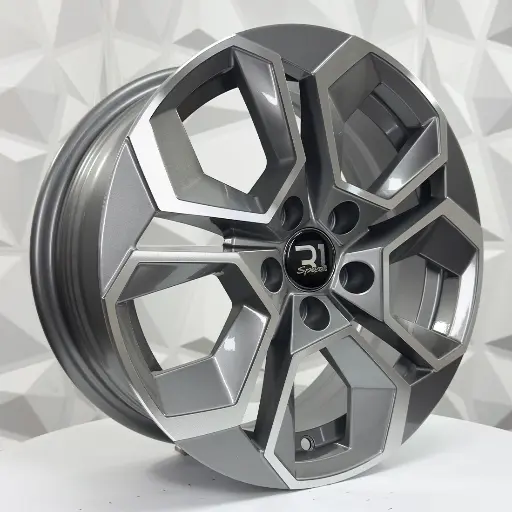 156820 RIN 15X6 5-100 R1 SPORT 2208 MACHINE GUNMETAL ET32 CB57.1 5-100