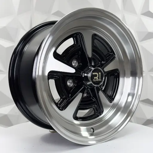 159685 F15X7 R15X8 5-114.3 BLACK MACHINE FACE MACHINE LIP ET0 CB73.1 5-114.3