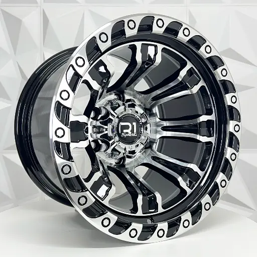 151656 RIN 15X10 6-139.7 R1 SPORT DX655 BLACK MACHINE FACE ET-44 CB110.1 6-139.7