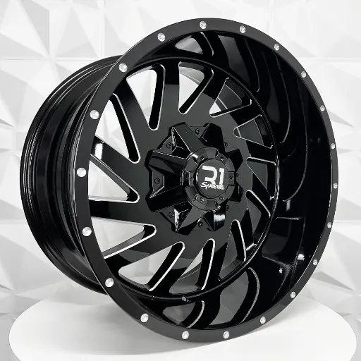 207559 RIN 20X10  5-139.7/150 R1 SPORT 388 BLACK+MILLING WINDOWS+DOTS* ET-24 CB110.1 5-139.7