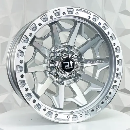 164612 RIN 16X8 6-114.3 R1 SPORT QC1261 SILVER MACHINE FACE MACHINE LIP ET0 CB66.1 6-114.3