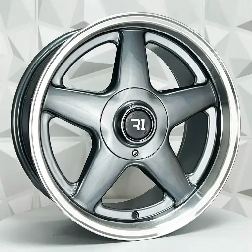 174730 F17X8.5 R17X9.5 4-100/114.3 QC1885 GUNMETAL MACHINE LIP ET20 CB73.1 4-100