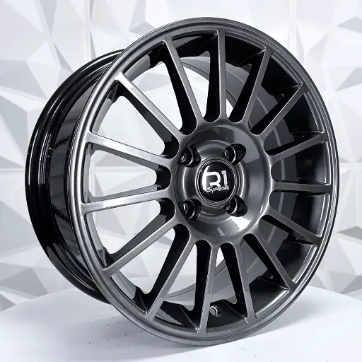 154942 RIN 15X6.5 4-100 R1 SPORT QC1690 HYPER BLACK ET35 CB73.1 4-100