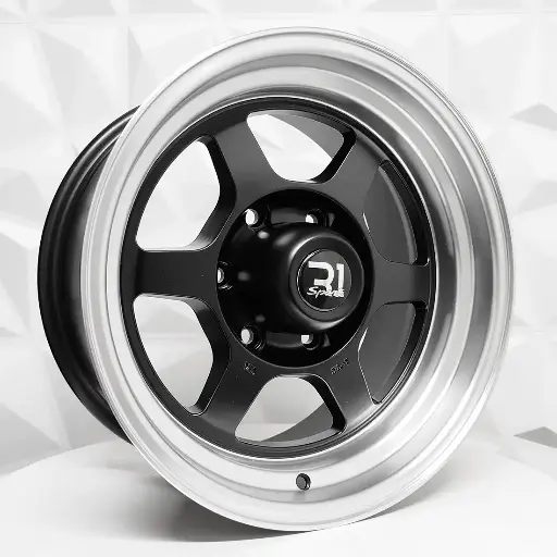 Rin 167564 RIN 16X8 6-139.7 R1 SPORT JA116 MATT BLACK MACHINE LIP ET0 CB110.5 6.139.7 con barrenación 6.139.7