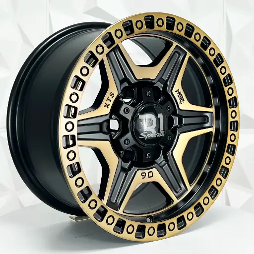 Rin 169270 RIN 16X8 6-139.7 R1 SPORT 6127 BLACK MACHINE BRONZE COATING ET0 CB106.1 6.139.7 con barrenación 6.139.7