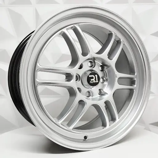 Rin 169293 RIN 16X7 4-100/114.3 R1 SPORT RPF1 HYPER SILVER ET40 CB73.1 4-114.3 con barrenación 4-114.3
