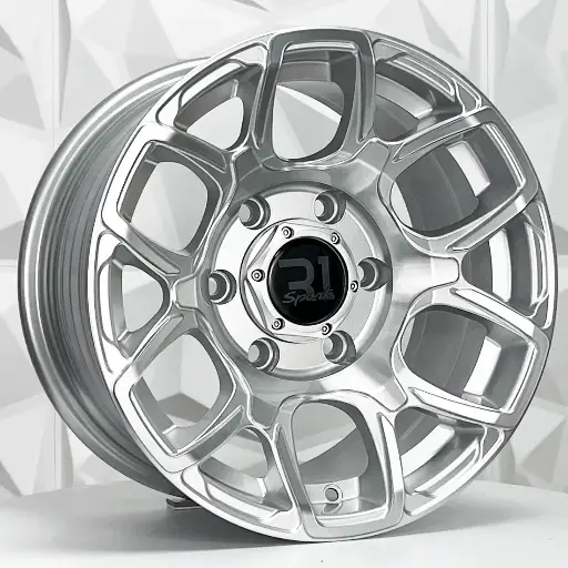 Rin FF167547 RIN 16X8 6-139.7 R1 SPORT ULF-S04 FLOW FORM SILVER MACHINE FACE ET0 CB106.1 6.139.7 con barrenación 6.139.7
