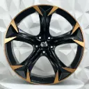 RIN 19X8.5 5-112 R1 SPORT CPR02 SATIN BLACK MF+COPPER ET40 CB57.1