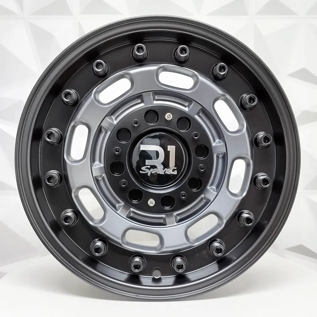 RIN 16X8 6-139.7 R1 SPORT RGW 68142I MATTE GRAY+BLACK LIP POLISH ET0 CB110