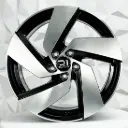 RIN 18X8 5-100 R1 SPORT VH2023 BLACK MACHINE FACE ET35 CB57.1 