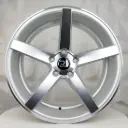 RIN 18X8.5 5-113 R1 SPORT KS305 SILVER MACHINE FACE ET30 CB73.1 