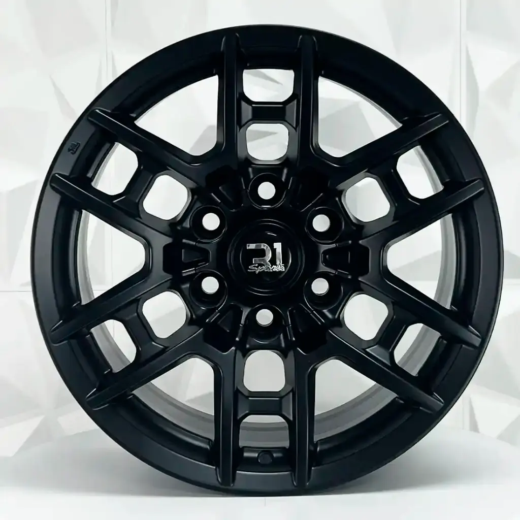 RIN 17X8 6-139.7 R1 SPORT F7606 MATE BLACK ET0 CB106.1 
