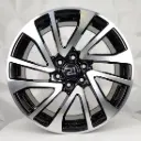 RIN 17X7.5 6-114.3 R1 SPORT 6016 BLACK MACHINE FACE ET25 CB66.1 