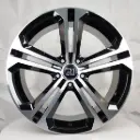 RIN 18X8 5-112 R1 SPORT DX258 BLACK MACHINE FACE ET40 CB57.1 