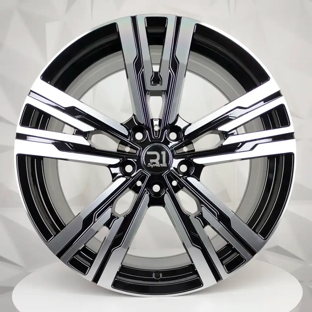 RIN 19X8.5 5-120 R1 SPORT DX128 BLACK MACHINE FACE ET35 CB74.1 