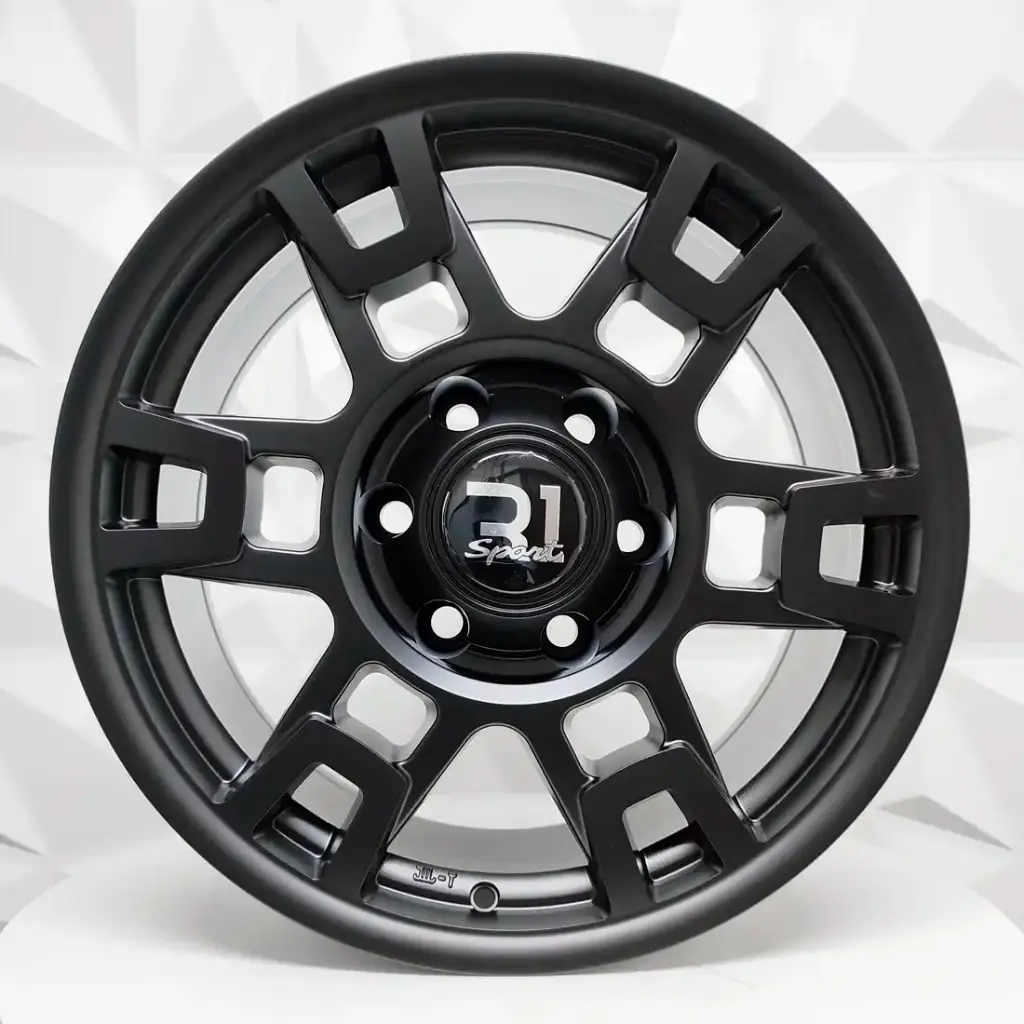 RIN 16X8 6-139.7 R1 SPORT QC615 MATT BLACK ET5 CB106.1 