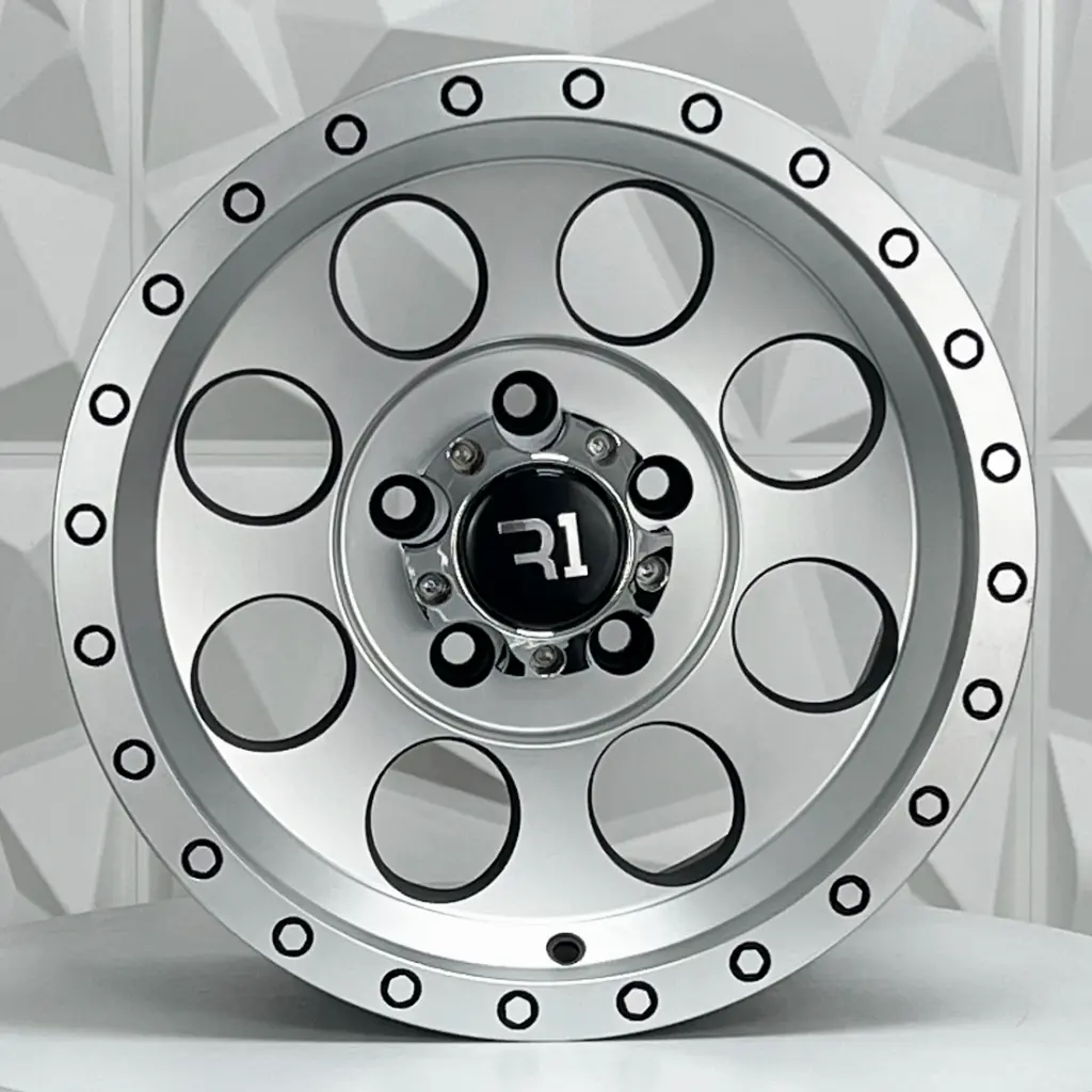 RIN 15X10 5-127 R1 SPORT QC812 MATTE BLACK MACHINE FACE MACHINE LIP ET-44 CB83.1 
