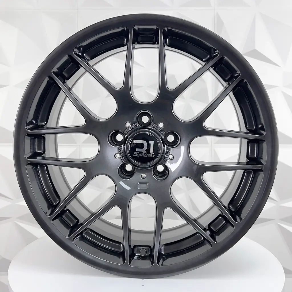 RIN 19X8.5 5-120 R1 SPORT QC120 HYPER BLACK ET30 CB72.6