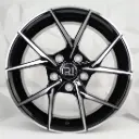 RIN 16X6.5 5-100 R1 SPORT L2556 BLACK MACHINE FACE ET35 CB73.1