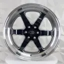 RIN 22X10 6-139.7 R1 SPORT L2671 BLACK MILLING MACHINE LIP ET10 CB78.1
