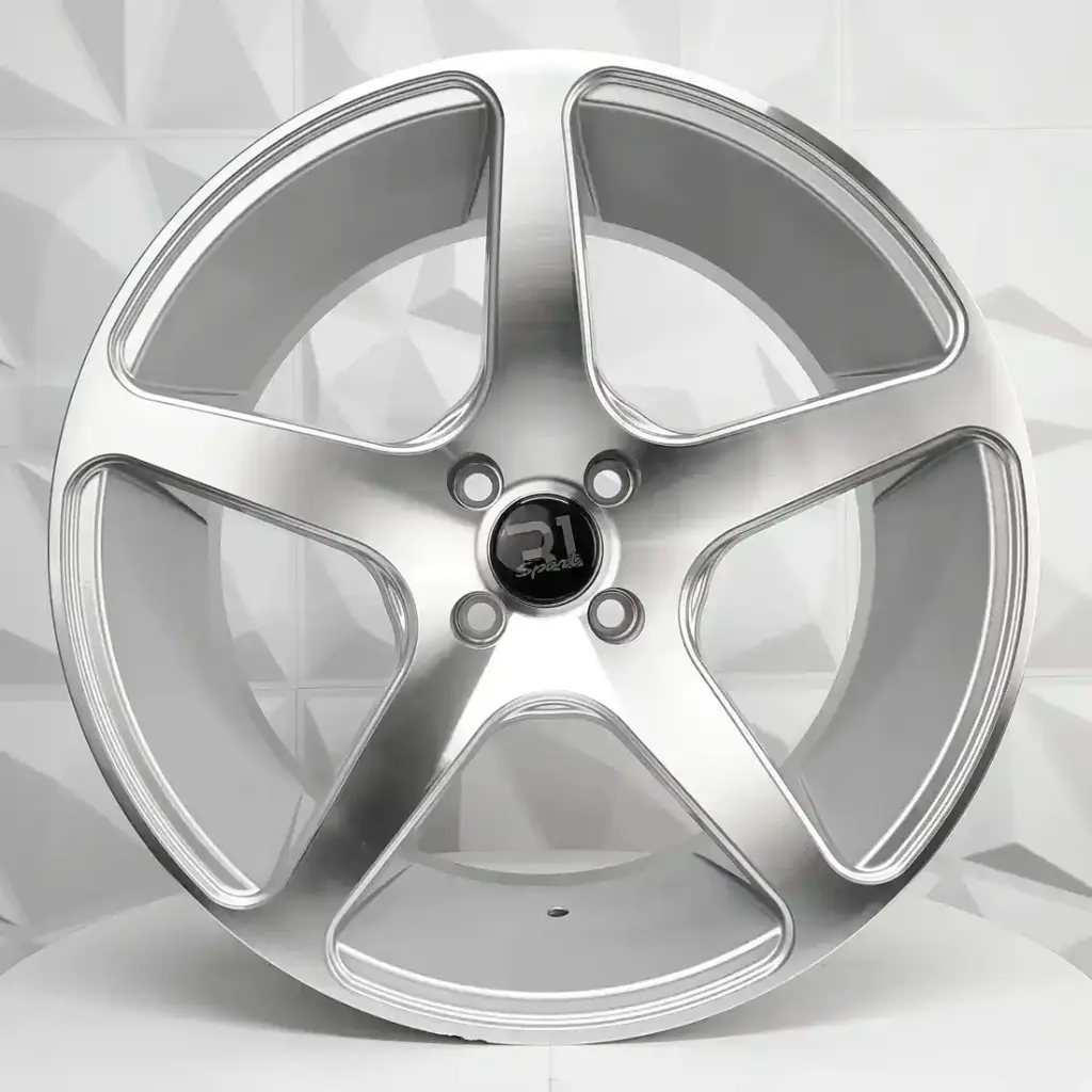 RIN 17X8 4-100 R1 SPORT L2232 SILVER MACHINE FACE ET25 CB73.1