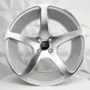 RIN 17X8 5-100 R1 SPORT L2232 SILVER MF ET25 CB73.1