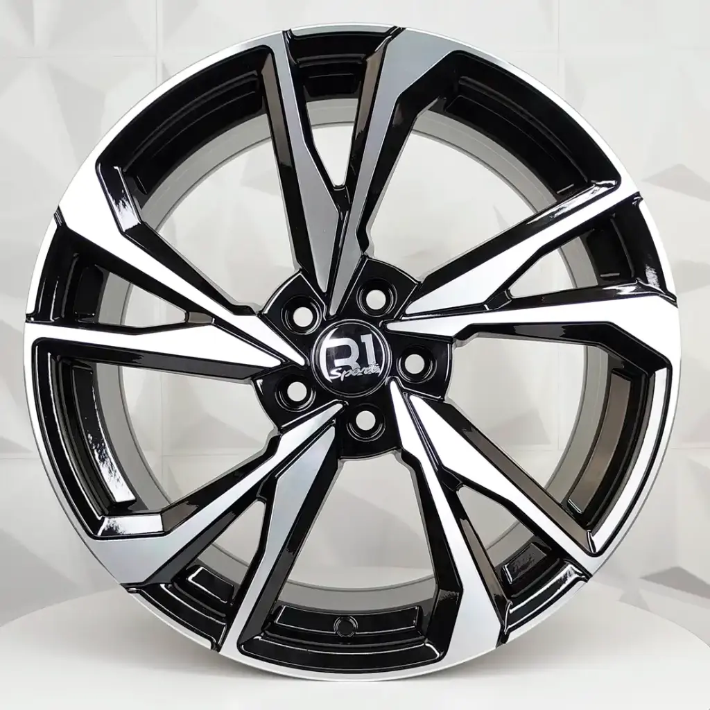 RIN 17X7.5 5-100 R1 SPORT 5651 BLACK MACHINE FACE ET35 CB73.1