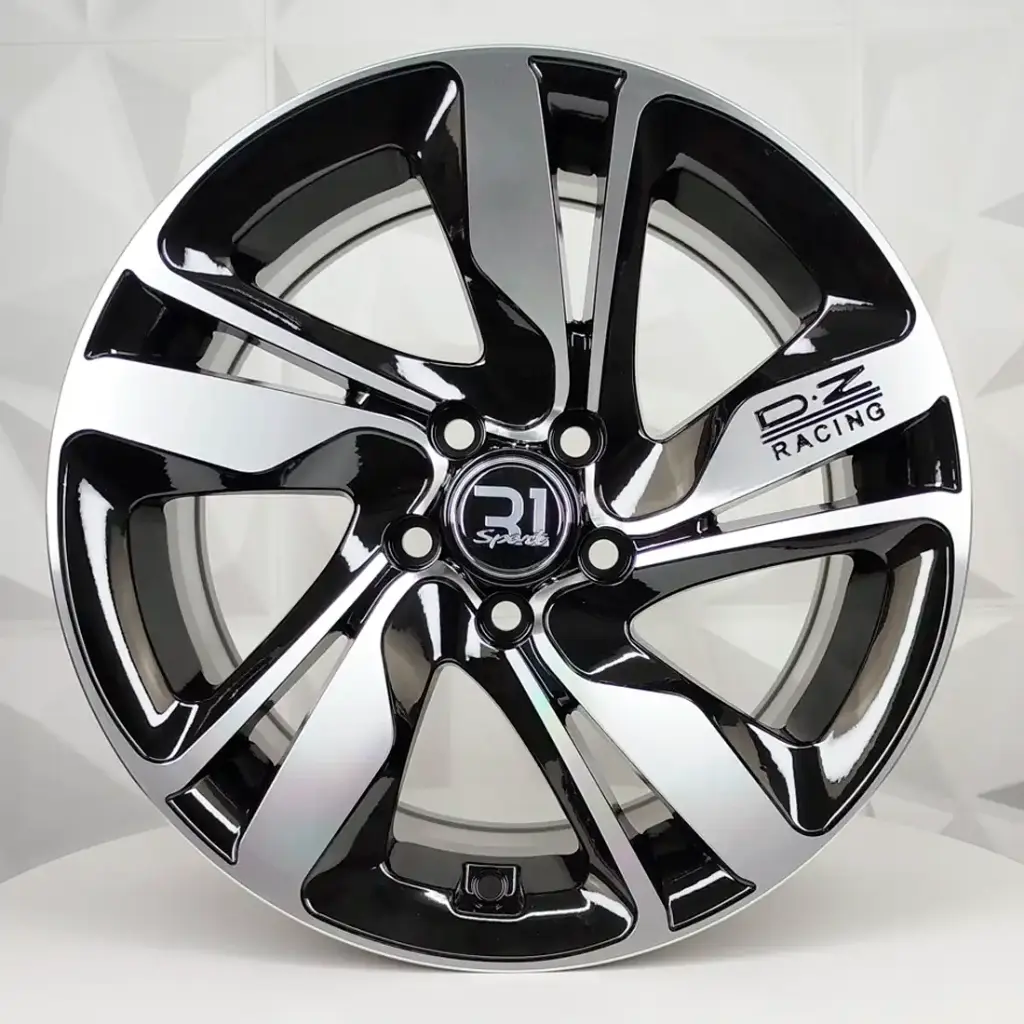 RIN 16X7 5-100 R1 SPORT 5439 BLACK MACHINE FACE ET20 CB73.1