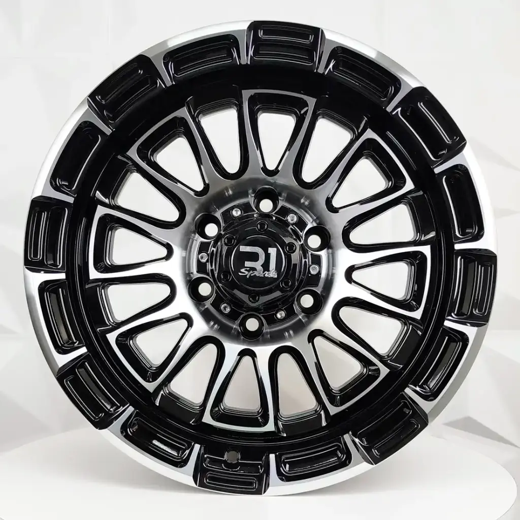 RIN 17X9 6-114.3 R1 SPORT 3048 BLACK MACHINE FACE ET0 CB66.1
