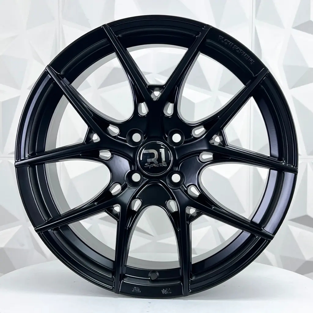 RIN 15X7 5-100 R1 SPORT 1022 MATT BLACK ET35 CB67.1