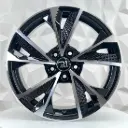 RIN 17X7.5 5-108 R1 SPORT 5034 BLACK MACHINE FACE ET35 CB73.1