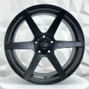 RIN 18X9.5 5-114.3 R1 SPORT 6060 MATT BLACK+MILLING WORDS ET20 CB73.1